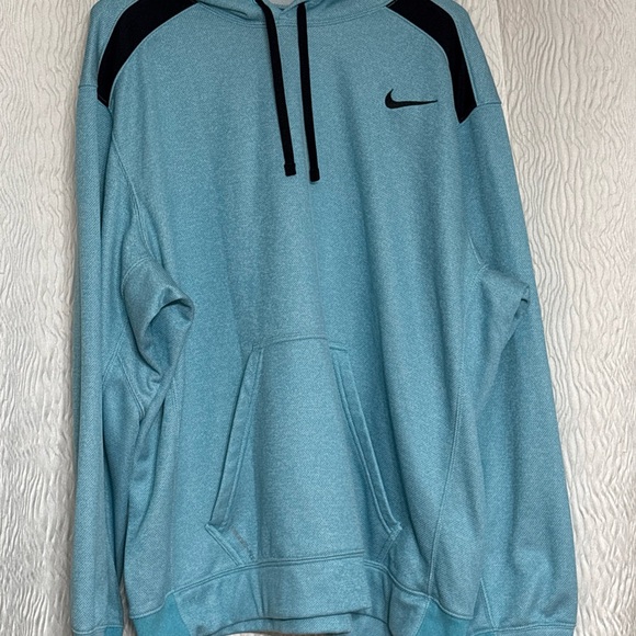 Nike Other - Nike Therma Fit Men’s Turquoise/Black Hoodie- Excellent Condition ~Size XXL